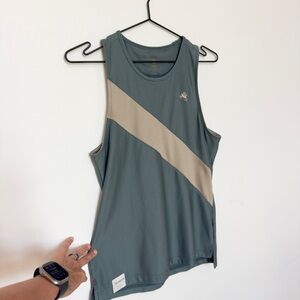 Tracksmith Van Cortlandt Women’s Singlet and Shorts - Sage and Tan